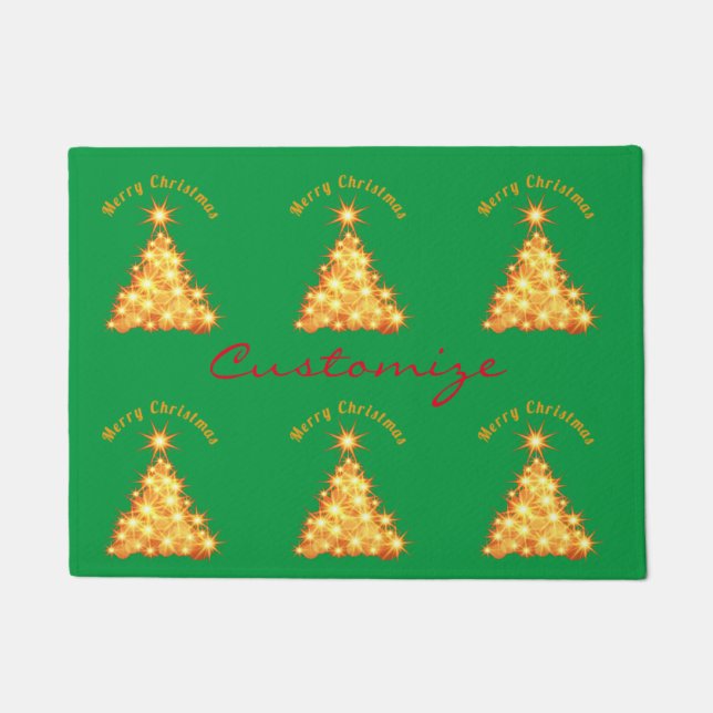 Tapete Ouro Feliz de Natal Thunder_Cove (Frente)