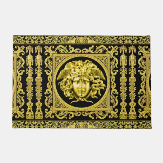 Tapete Ouro Medusa Doormat (Frente)
