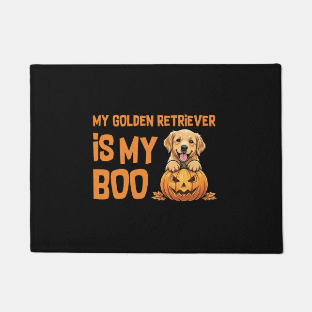 Tapete Ouro Retriever Halloween (Frente)