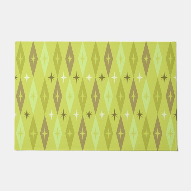 Tapete Ouros Atômicos de 1950 Estrelas Chartreuse (Frente)