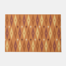 Tapete Ouros Atômicos de 1950 Estrelas Laranja