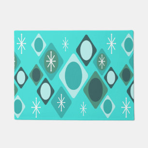 Tapete Ouros Ovais Starbursts Turquoise
