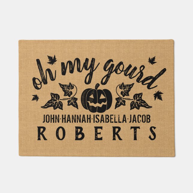 Tapete Outono oh minha queda rústica feita sob encomenda (Frente)