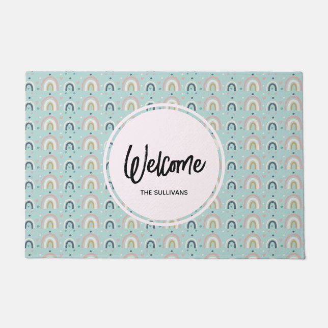 Tapete Padrão Brilhante Branco Bonito (Frente)