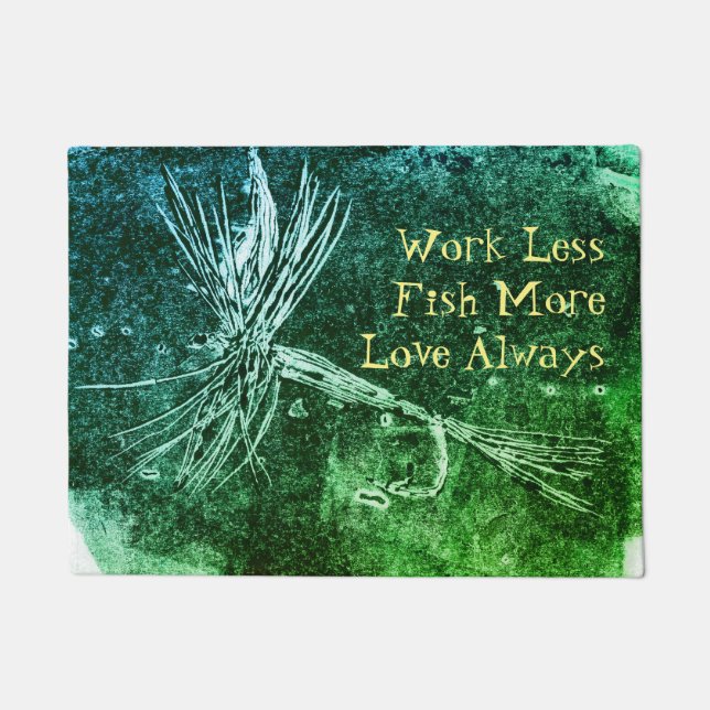 Tapete Padrão clássico de moscas secas para a pesca de tr (Frente)