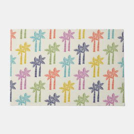 Tapete Padrão Colorido da Palmeira Tropical