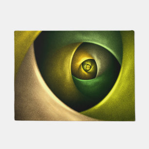 Tapete Padrão de Abstrato de Arte Floral Moderna Verde #2