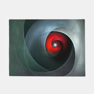 Tapete Padrão de Arte Moderna Abstrato de Roteiro Vermelh
