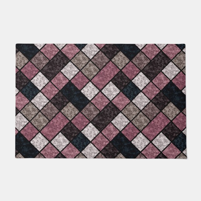 Tapete Padrão de azulejo de pedra granítica sem mármore (Frente)