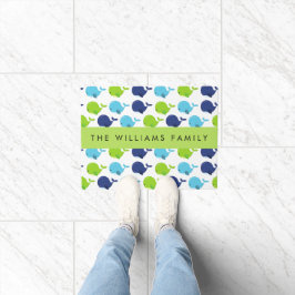 Tapete Padrão De Baleias, Baleias Cutas, Seu Nome