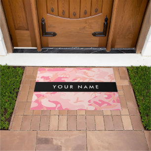 Tapete Padrão de Camuflagem Rosa, Seu nome, Personalize