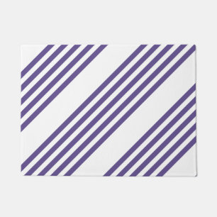 Tapete Padrão de cinco faixas ultravioleta e branca