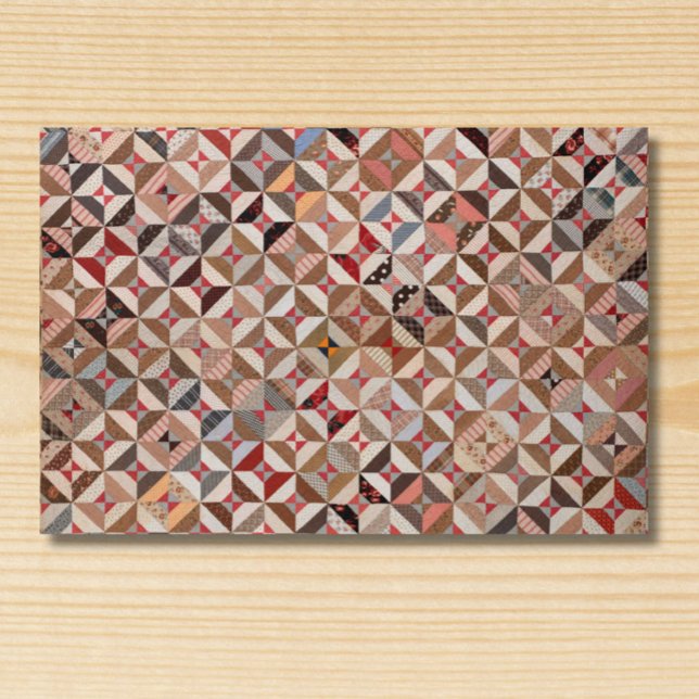 Tapete Padrão de Coleta de Correção Antiquada Elegante (A vintage quilt doormat elevates traditional and more contemporary styles of home décor!)