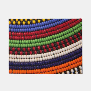 Tapete Padrão de Contas Tribais Massai
