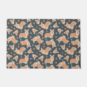 Tapete Padrão de Corgi Cute