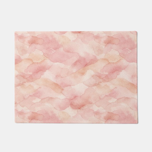 Tapete Padrão de Design Abstrato Moderno Rosa Suave (Frente)