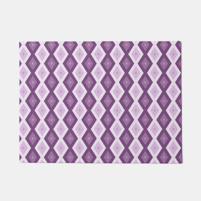 Tapete Padrão de diamante roxo (Frente)