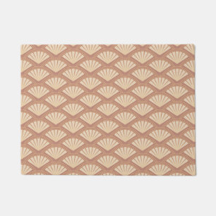 Tapete Padrão de estilo Art Deco na cor rosa