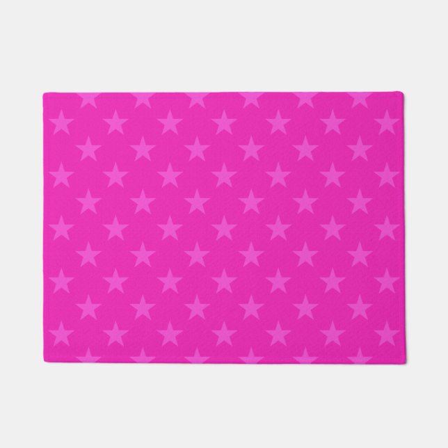 Tapete Padrão de estrelas rosa (Frente)
