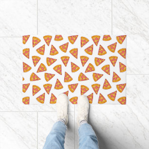 Tapete Padrão de fatia de pizza divertida