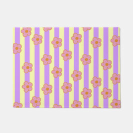 Tapete Padrão de Flor de Estirpe Roxo Retroativo