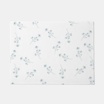 Padrão de flor selvagem azul