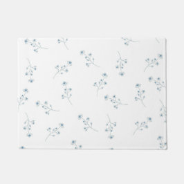 Tapete Padrão de flor selvagem azul