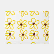 Padrão de girassol castanho-amarelo ventre floral