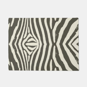 Tapete Padrão de Impressão de Animais Zebra Stripe