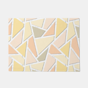 Tapete Padrão de mosaico amarelo-limão