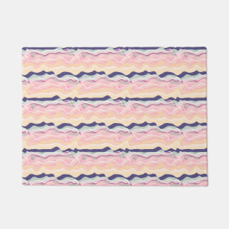 Tapete Padrão de Onda de Pastel Multicolor
