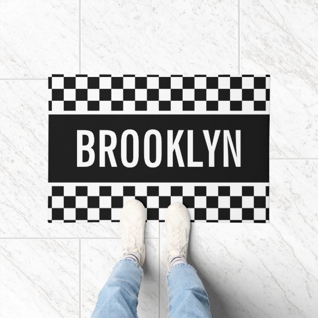 Tapete Padrão de Quadro de Verificação de Correspondência (Interior)