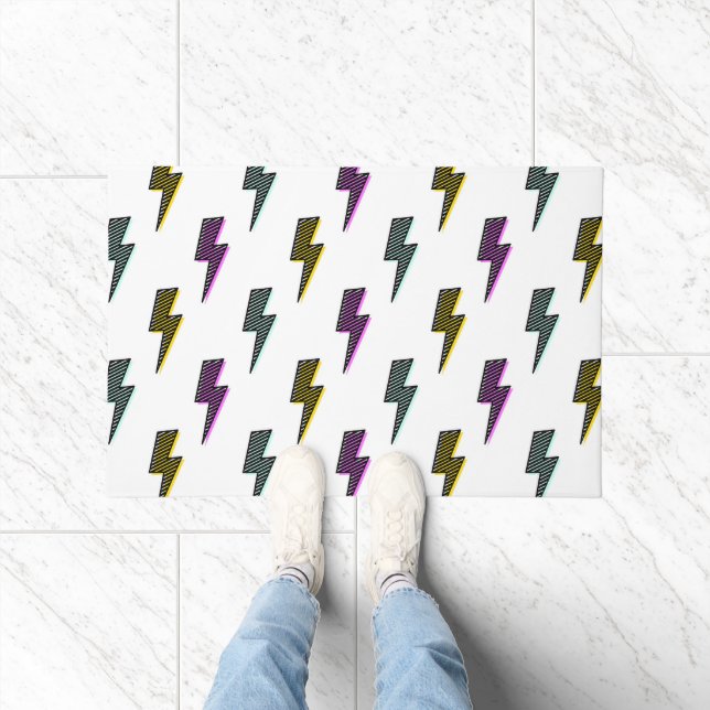 Tapete Padrão de raio Vintage Neon (Interior)