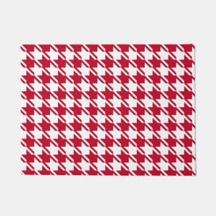 Tapete Padrão de repetição do Red Houndstooth