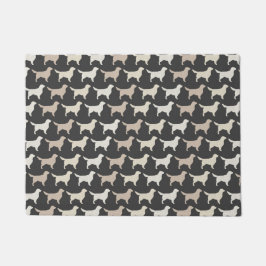 Tapete Padrão de Silhouettes do ouro Retriever | Cães Cut