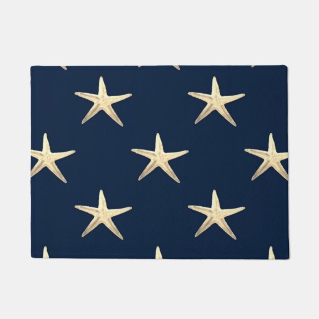 Tapete Padrão de Starfish no fundo sólido (Frente)