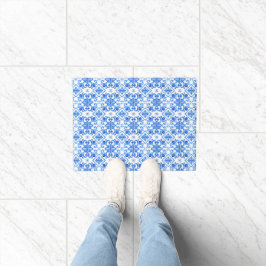 Tapete Padrão de Toile Azul Francês