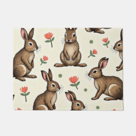 Tapete Padrão do coelho da vinheta