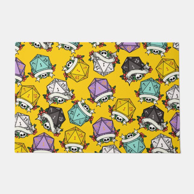 Tapete Padrão do Conjunto de Dados D20 (Frente)