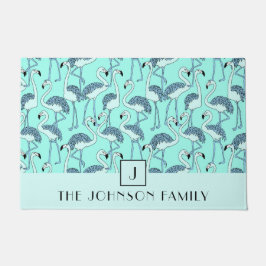 Tapete Padrão Flamingo do Monograma Moderno