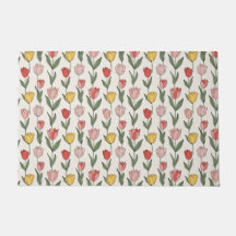 Padrão Floral de Tulipa Moderna Botânica Suave Pri