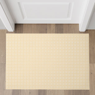 Tapete Padrão Geométrico Amarelo Moderno