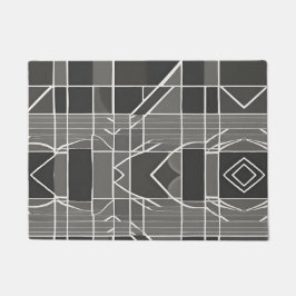 Tapete Padrão Geométrico da Cinza Moderna