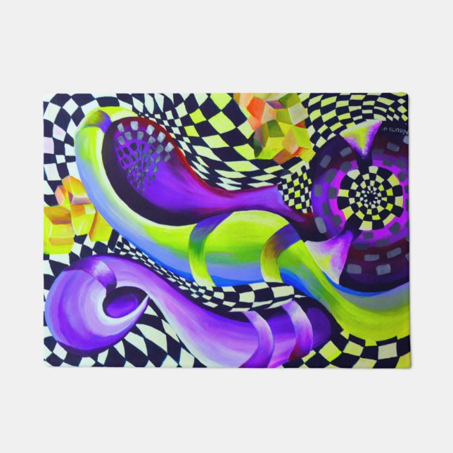 Tapete Padrão Geométrico do Art Deco dos anos 80 (Frente)