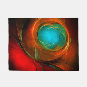 Tapete Padrão Legal de Abstrato de Arte Fina Azul Moderna