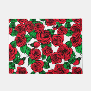 Tapete padrão Rosa vermelha