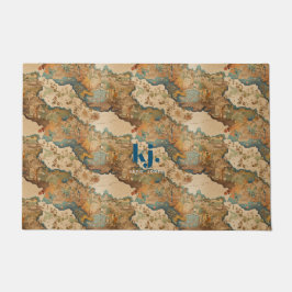 Tapete Padrão Vintage Old Map | Monograma