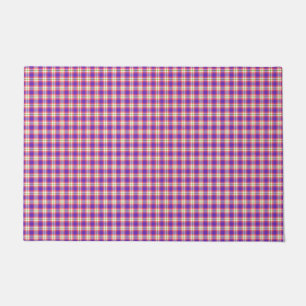 Tapete padrão xadrez tartan