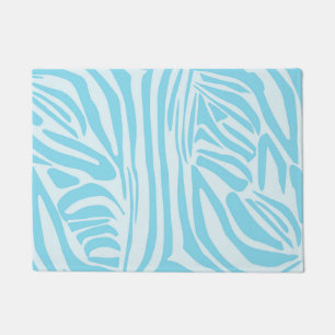 Tapete Padrão Zebra Azul