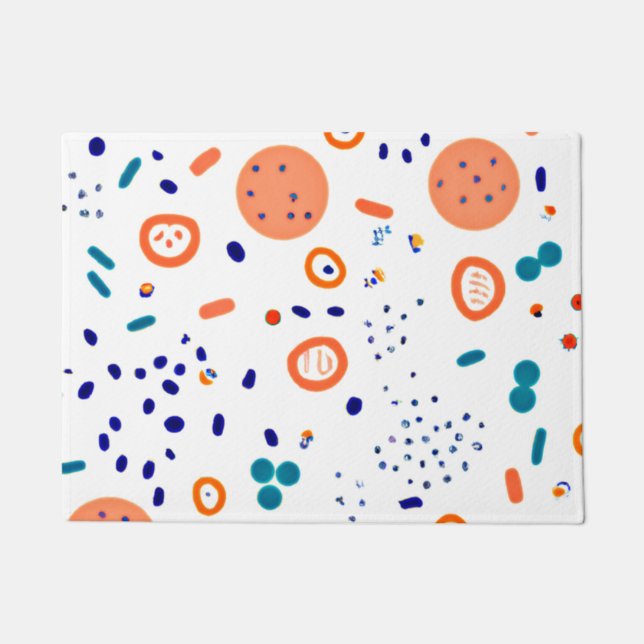 Tapete Padrões de Estilo Laranja Art Design (Frente)